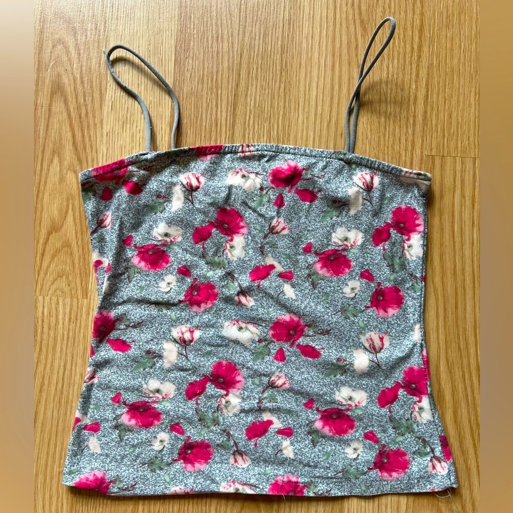 Ardene Floral on Grey Fitted Tank
